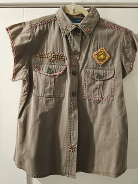 SPY Exchange Army Green Top